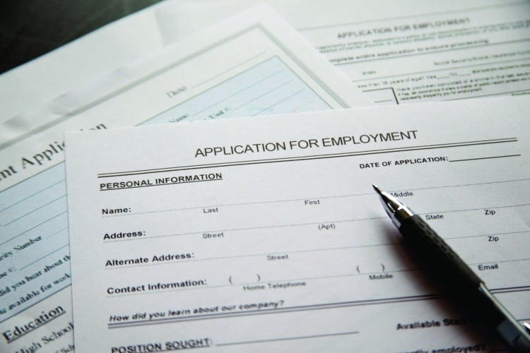 graduate job application form 
