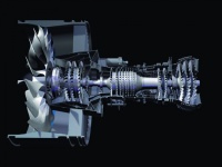 The Pratt & Whitney PurePower is one of the first commercial geared turbofan jet engines