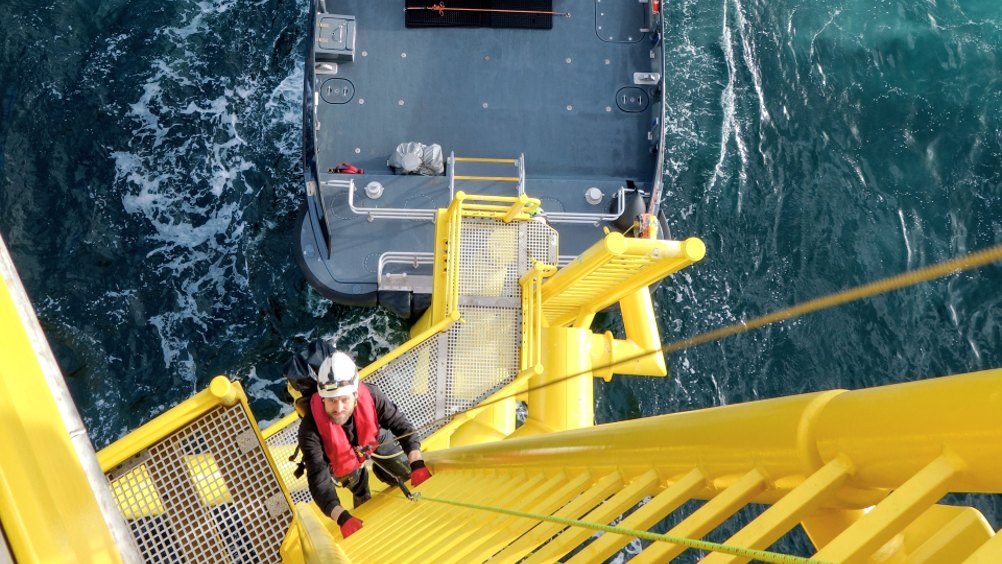 It is a given that boat landings at offshore wind turbines have to be strong