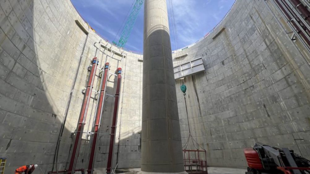 The 7,400m3 capacity concrete-lined tank is designed to protect against flooding