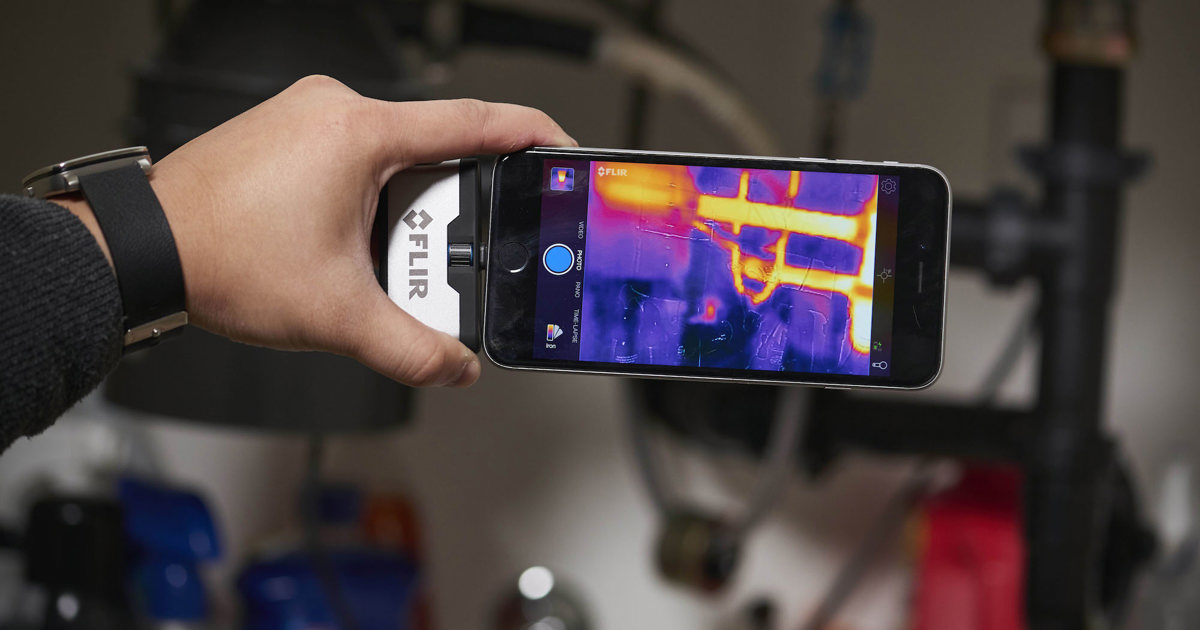 Thermal imaging cameras for smartphones and tablets