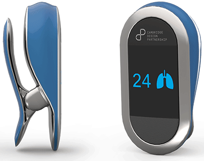 The devices measures heart and respiratory rates