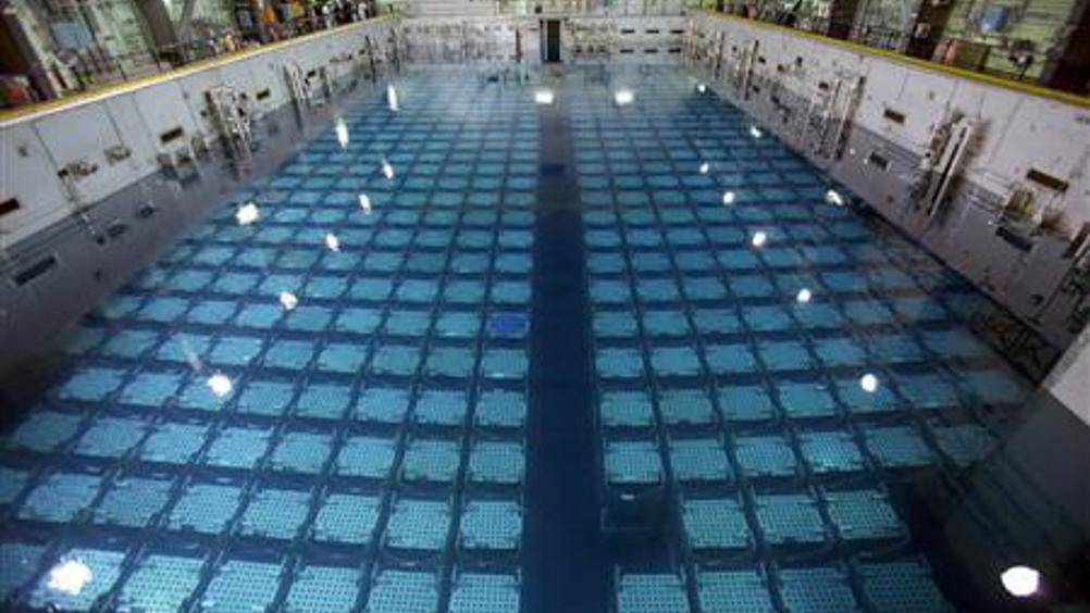nuclear waste storage pool